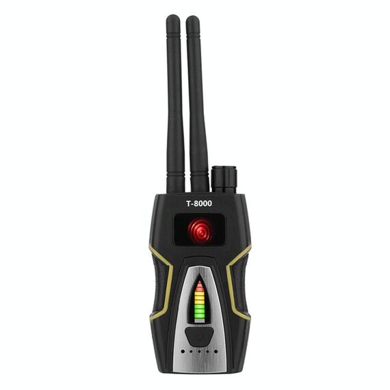 Rilevatore di segnale RF T-8000 Rilevatore di segnale audio GSM Rilevatore di scansione GPS (argento)