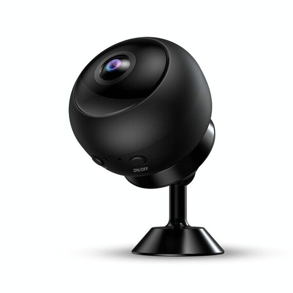 A12 Mini 1080P 5GHz Wireless WiFi Telecamera di sicurezza Visione notturna Telecamera di sorveglianza domestica piccola (Nero opaco)