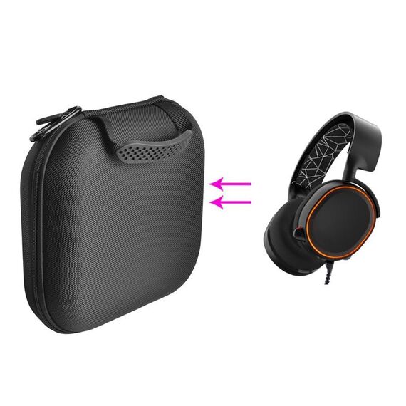 Borsa protettiva antiurto antiurto antiurto per steelseries Arctis Ice 5 (nero)