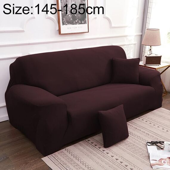Divano All-inclusive Set universale Copridivano completo Aggiungi un pezzo di federa, dimensioni: due posti (145-185 cm) (caffè)