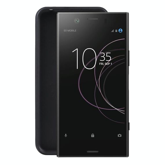 Per Sony Xperia XZ1 Custodia per telefono Compact TPU (pudding nera)