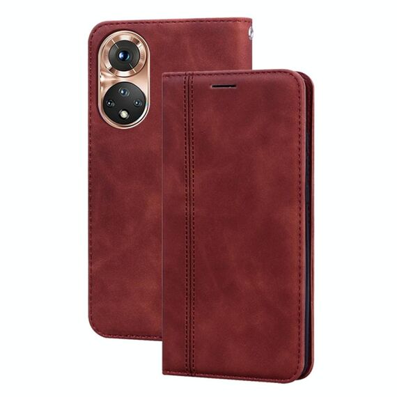 Per Honor X7/Play 30 Plus Custodia per telefono in PU con vibrazione orizzontale magnetica satinata (marrone)