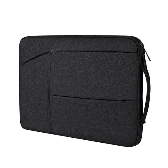 ST02 Borsa per laptop antiurto impermeabile di grande capacità, dimensioni: 15,6 pollici (nero misterioso)
