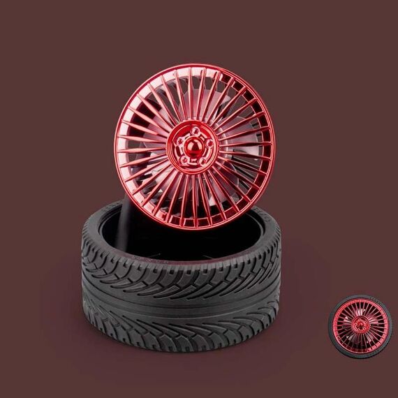 KD195 Modifica galvanica Ventilatore a ruota retrò piccolo ventilatore (rosso)