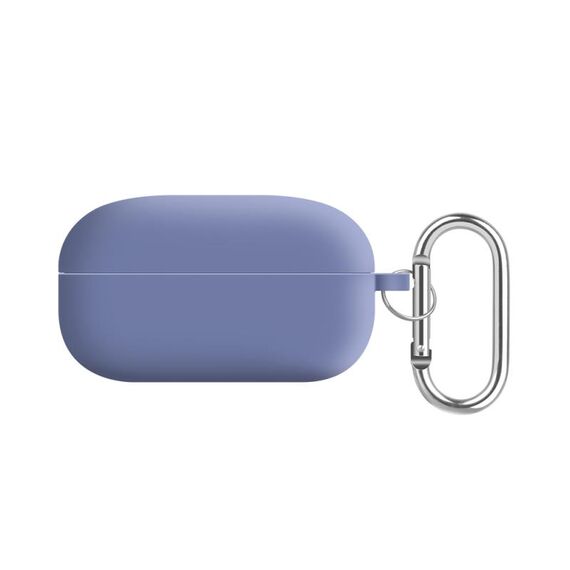 Per Samsung Galaxy Buds Live / Buds2 Pro Fodera per PC Custodia protettiva per auricolari Bluetooth in silicone (grigio lavanda)