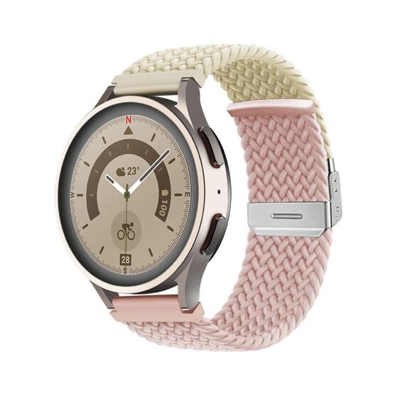 Cinturino per orologio in nylon intrecciato con fibbia da 20 mm (Starlight Silty Sand)