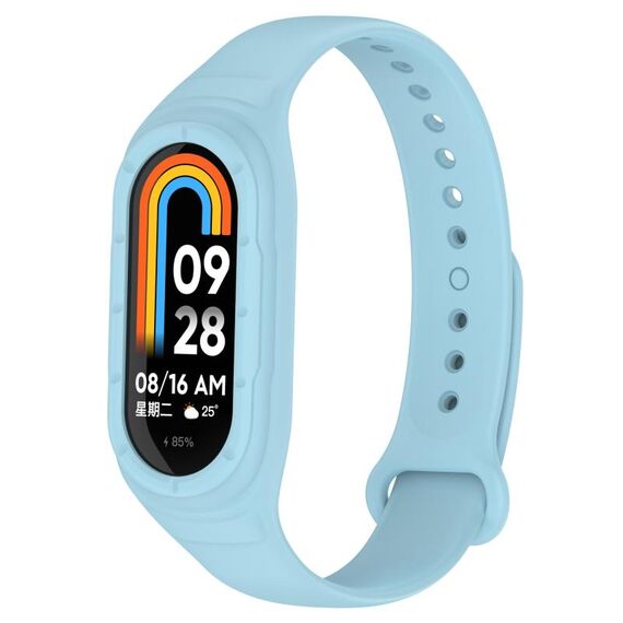 Per cinturino di ricambio in silicone integrato Xiaomi Mi Band 8 (blu)
