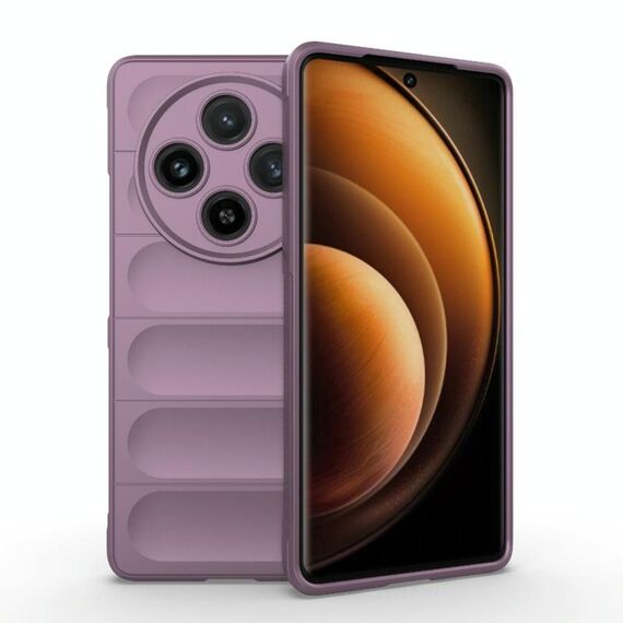 Per vivo X100 5G Magic Shield TPU + custodia per telefono in flanella (viola)