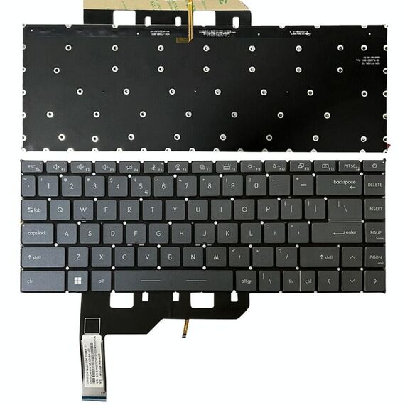 Tastiera per laptop versione USA con retroilluminazione per MSI GE66 Raider / MS-1541 / GP66 / MS-1542/1543 / GS66 / MS-16V1 / MS-16V2 / 10SD / 10SE (grigio)