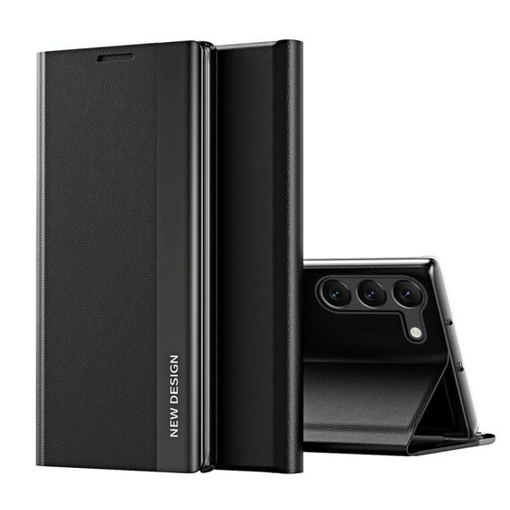 Per Samsung Galaxy S24+ 5G Custodia per telefono in pelle ad adsorbimento elettrolitico laterale (nero grafite)