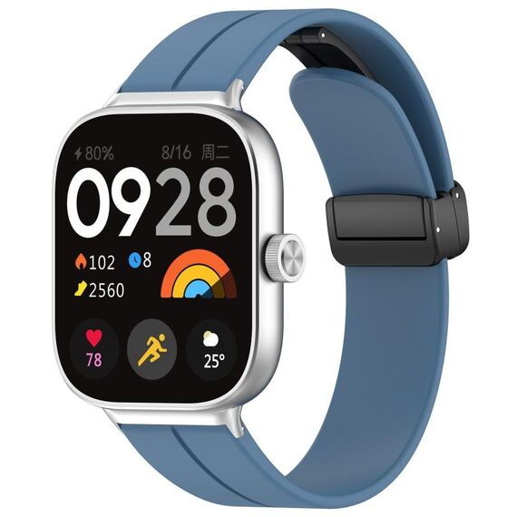 Per cinturino in silicone con fibbia magnetica pieghevole Xiaomi Mi Band 8 Pro (blu)