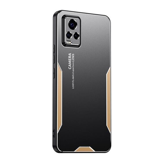 Custodia per telefono ibrida in metallo TPU per vivo S7 Blade Series (oro)