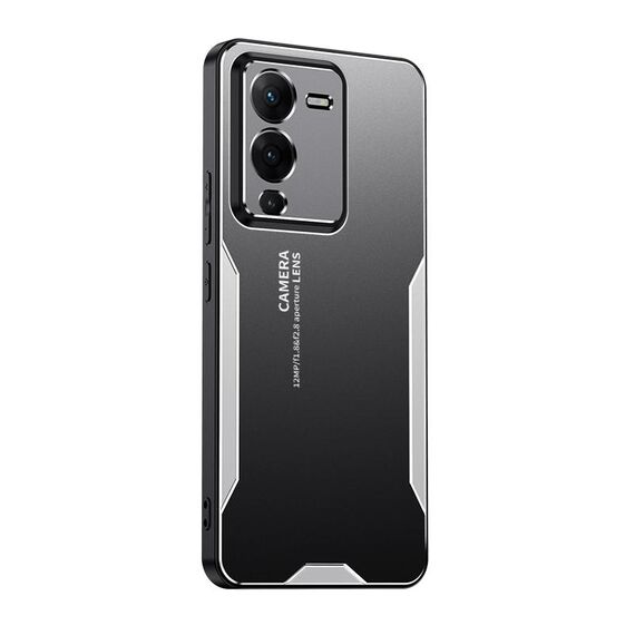 Custodia per telefono in metallo ibrido TPU per vivo S15 Blade Series (argento)