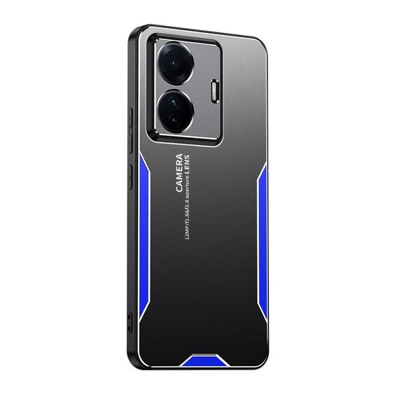 Custodia per telefono in metallo ibrido TPU per vivo S15e Blade Series (blu)