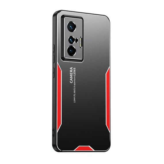 Custodia per telefono in metallo ibrido TPU per vivo X70 5G Blade Series (rossa)