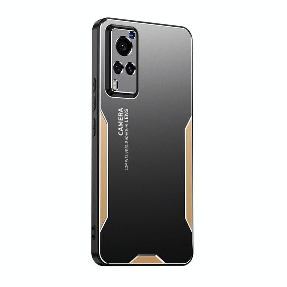 Custodia per telefono in metallo ibrido TPU per vivo X60 Blade Series (oro)