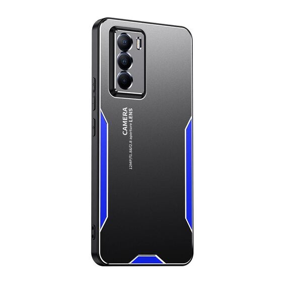 Custodia per telefono in metallo ibrido TPU per vivo T1 Blade Series (blu)