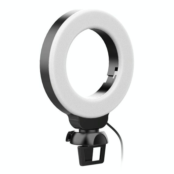 YRing48 4 pollici 48 LED Videocamera per laptop Videoconferenza Luce di riempimento per anello di bellezza dal vivo, Specifiche: Set di clip