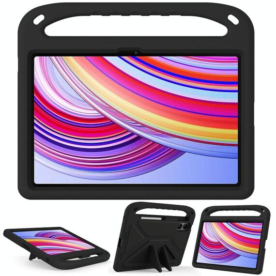 Per Xiaomi Redmi Pad Pro 12.1 Custodia per tablet antiurto in EVA con supporto (nero)