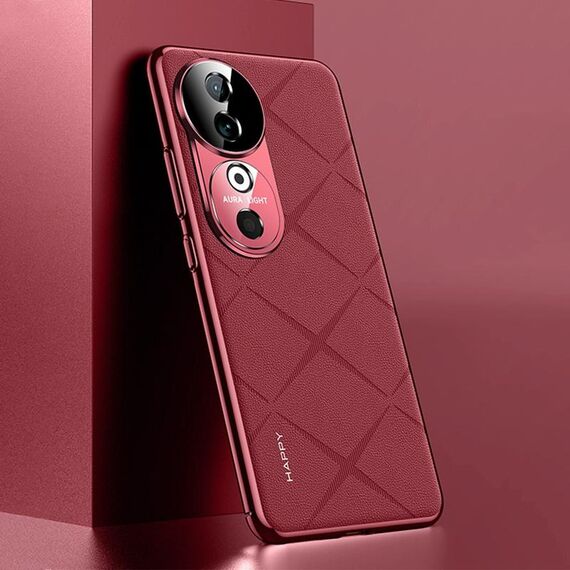 Custodia per PC in pelle tinta unita per vivo S19 (rosso vino)
