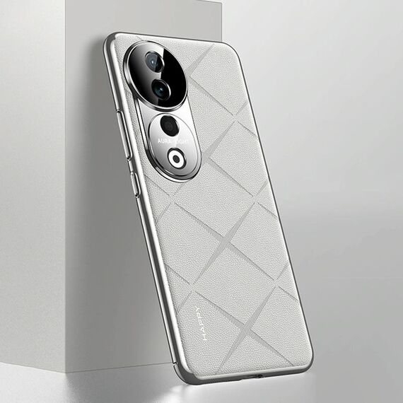 Custodia per PC in pelle tinta unita per vivo S19 Pro (bianca)