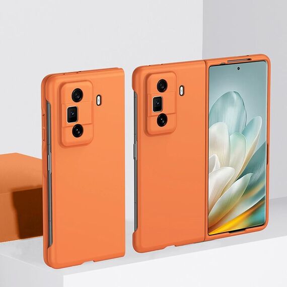 Custodia per telefono per PC ultrasottile con sensazione di pelle ultrasottile per Honor Magic Vs3 (arancione)