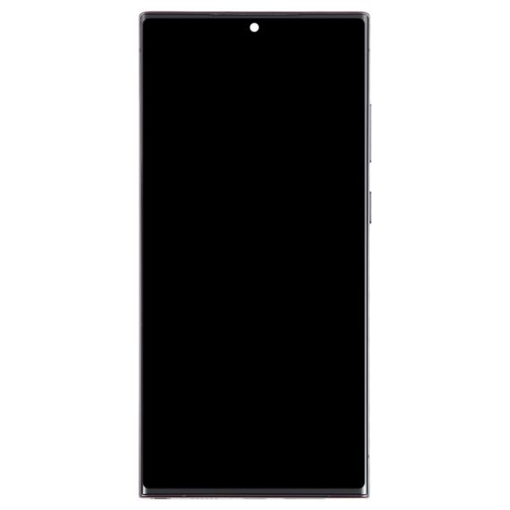Schermo lcd originale con cornice US di ricambio per Samsung Galaxy S23 Ultra SM-S918U nero SPA6621B