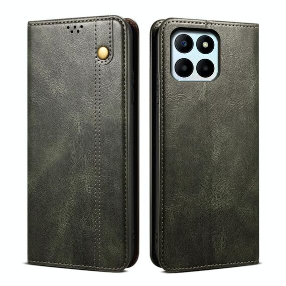 Per Honor X6b 4G Global Oil Wax Crazy Horse Texture Custodia in pelle per telefono (verde)