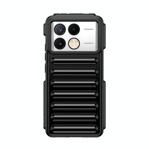 Per Redmi K70E Capsule Series Candy Color TPU Custodia per telefono (Nero)