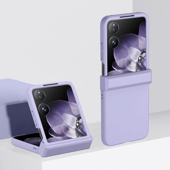Per Xiaomi Mix Flip 3 in 1 Custodia per telefono in PC con effetto pelle (viola Sakura)