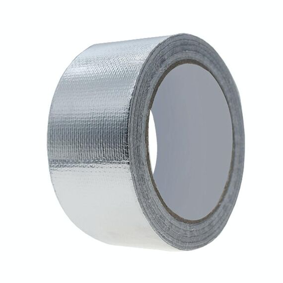 Nastro in alluminio per tubi dell'aria condizionata, 5 cm x 10 m, in tessuto di fibra di vetro da 0,15 mm, nastro sigillante impermeabile per giunti