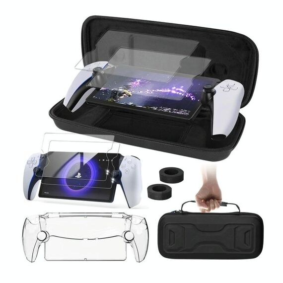 Per kit di custodie per console di gioco portatili Sony PlayStation Portal (nero)