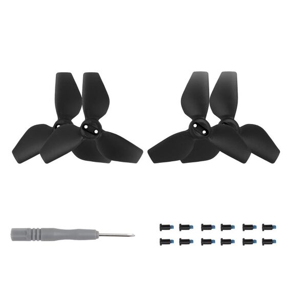 Per DJI Neo Sunnylife 2016S Drone Color 3-Blade Propeller, Quantità: 2 paia (Nero)
