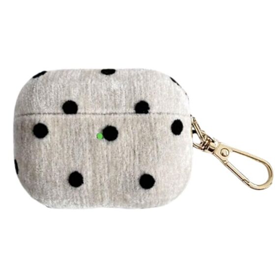 Per AirPods 4 in velluto + custodia antiurto per cuffie per PC (bianco)
