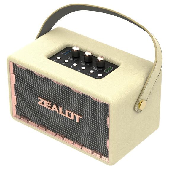 Zealot MT01 Retro Card Altoparlante portatile wireless Bluetooth (bianco)