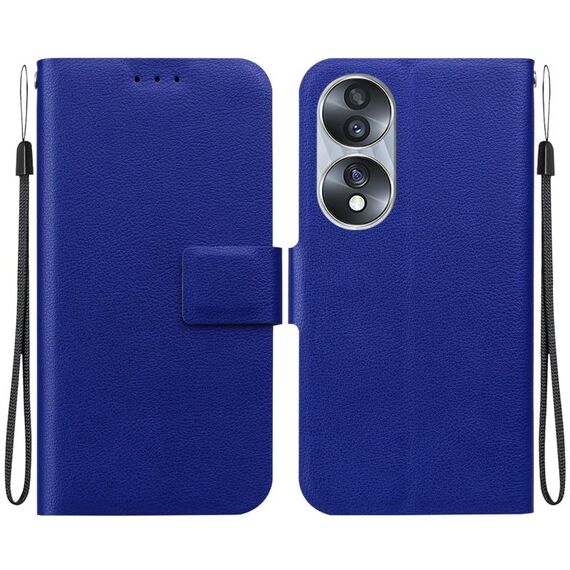 Per Honor 70 Custodia per telefono in pelle con fibbia magnetica ultrasottile (blu)