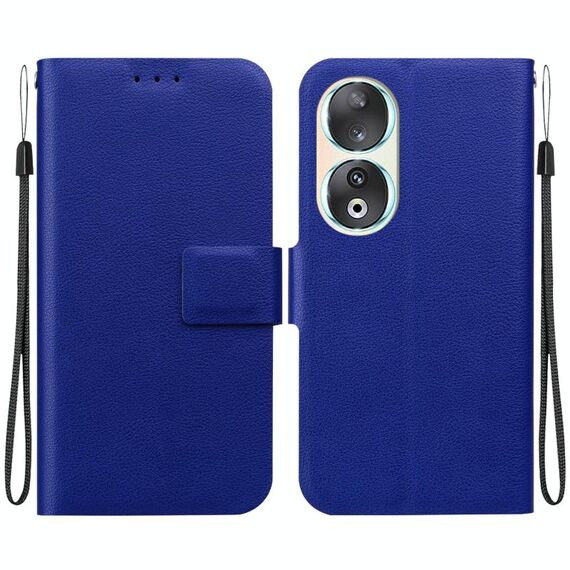 Per Honor 90 Custodia per telefono in pelle con fibbia magnetica ultrasottile (blu)