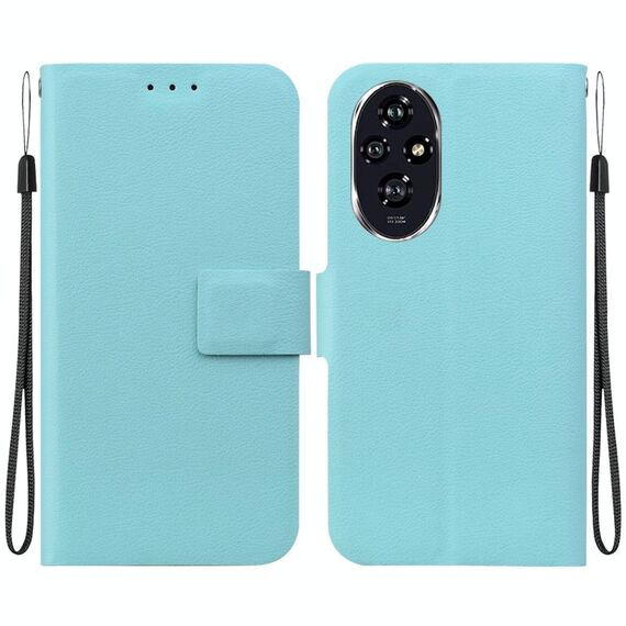 Per Honor 200 Custodia per telefono in pelle con fibbia magnetica ultrasottile (verde)