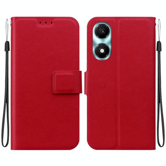 Per Honor X5 Plus / Play 40C Custodia per telefono in pelle con fibbia magnetica ultra sottile (rosso)