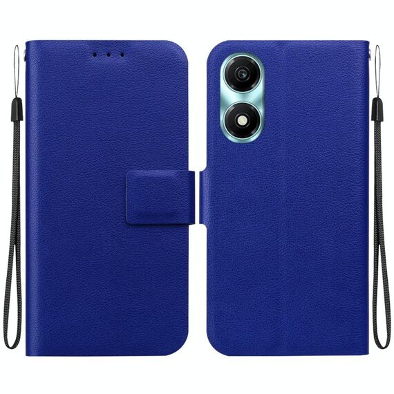 Per Honor X5 Plus / Play 40C Custodia per telefono in pelle con fibbia magnetica ultrasottile (blu)
