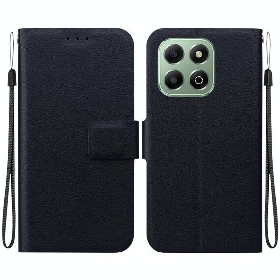 Per Honor X6b Custodia per telefono in pelle con fibbia magnetica ultra sottile (nero)