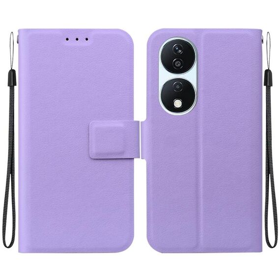 Per Honor X7b / Play 50 Plus Custodia per telefono in pelle con fibbia magnetica ultra sottile (viola)