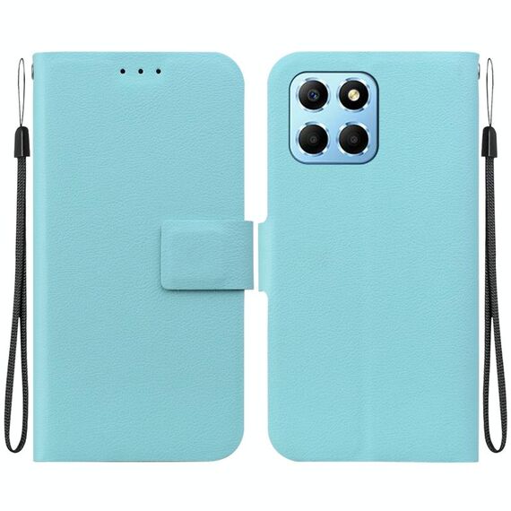 Per Honor X8 5G Custodia per telefono in pelle con fibbia magnetica ultrasottile (verde)