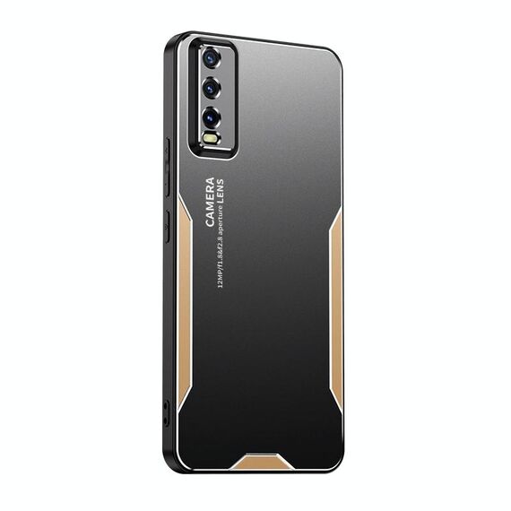 Per vivo Y70s Blade Series Custodia per telefono in metallo ibrida in TPU (oro)