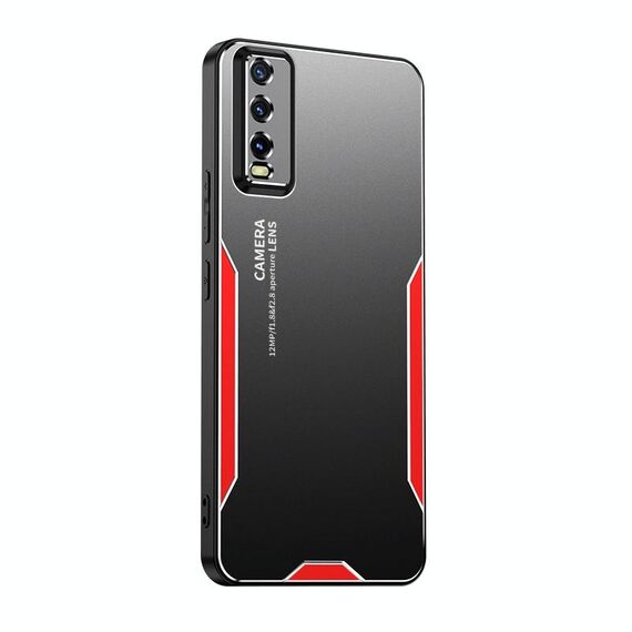 Per vivo Y70s Blade Series TPU Hybrid Metal Phone Case (Rosso)