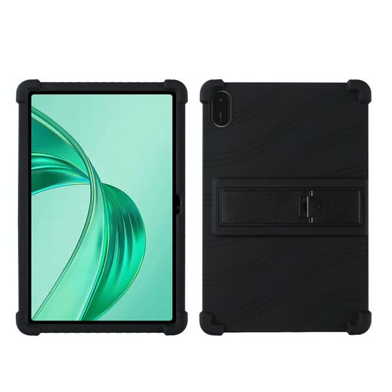 Per Honor Pad X9 Custodia protettiva antiurto in silicone per tablet con supporto (nero)