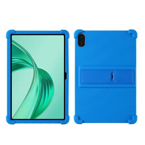 Per Honor Pad X9 Custodia protettiva antiurto in silicone per tablet con supporto (blu)