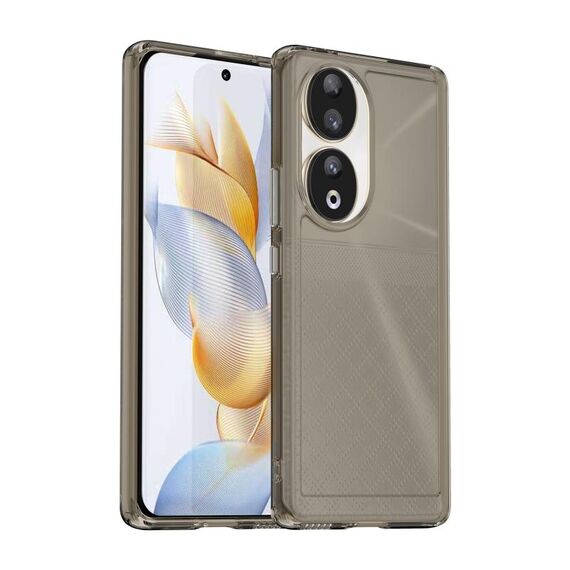 Custodia in TPU per telefono Honor 90 Candy Series (grigio trasparente)