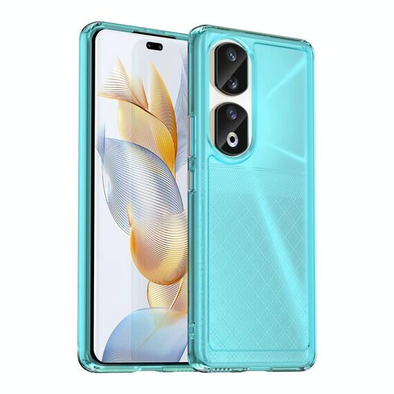 Custodia in TPU per telefono Honor 90 Pro Candy Series (blu trasparente)