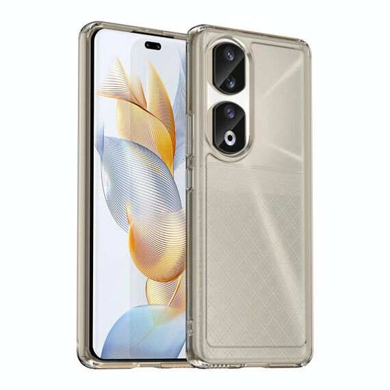 Custodia in TPU per telefono Honor 90 Pro Candy Series (grigio trasparente)